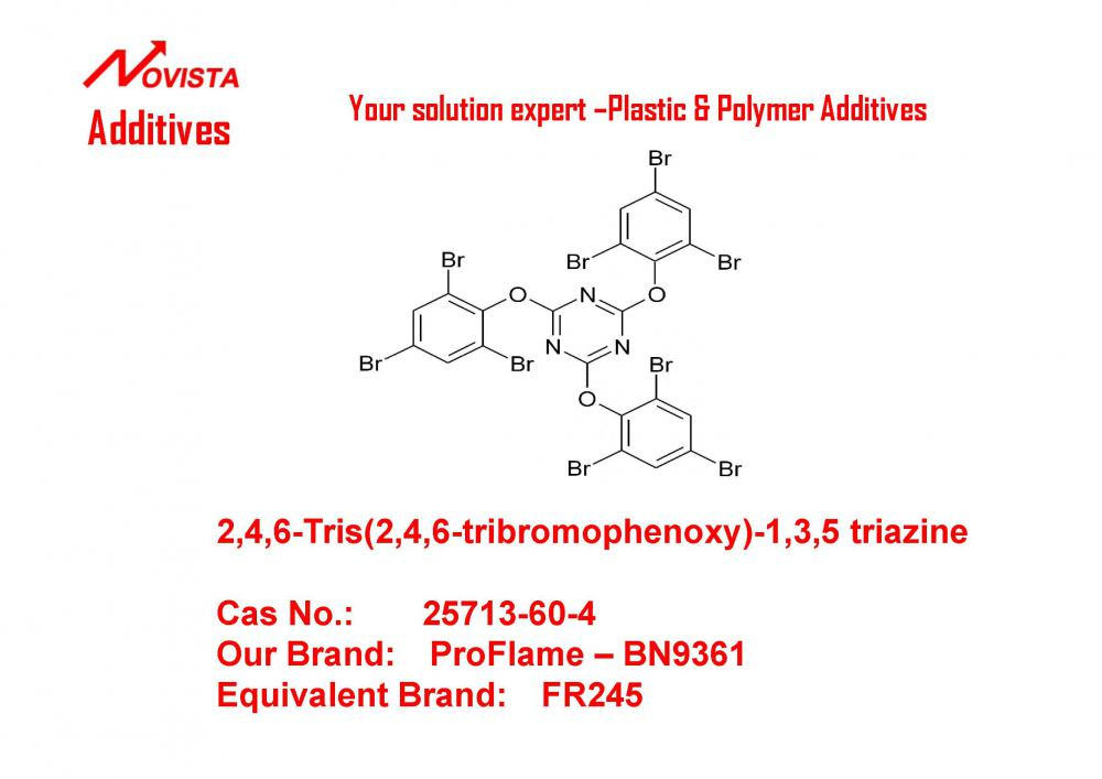 FR245 TBPC  2,4,6-Tris(2,4,6-tribromophenoxy)-1,3,5-triazine 25713-60-4